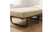 Foldable Daybed Lockable Wheels Single Daybed Bed Furniture