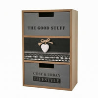 Wood Drawer Cabinet Finger Slot Desktop Drawer Unit Rectangular Tabletop Storage Cabinet