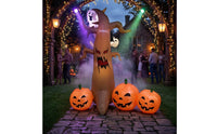 Spooky Inflatable Tree with Ghost and Pumpkins Large Halloween Inflatable Dead Tree Inflatable Decoration Scary for Homeowners