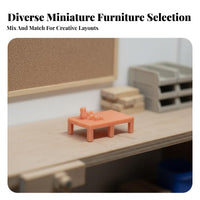 Miniature Furniture Model Highly Detailed Sand Table Miniature Three-Dimensional Printed Resin Model High Exactness Scene