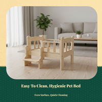 Wooden pet bed for small pets