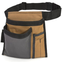 Tool Pouch with Belt Reinforced Waist Tool Pouch Sturdy for Gardening, DIYers