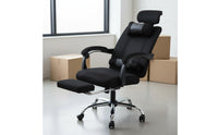 Adjustable Height High Back Reclining Computer Chair Headrest Ergonomic Office Chair with Footrest for Gamers