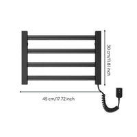 Electric Heated Towel Rack No Drill Electric Towel Warmer Smart Temperature Control Bathroom Accessory for Restroom