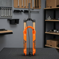 Mountain Bike Air Fork AluminumMg Alloy Air Shock Absorber Fork Lightweight Sturdy for Cyclists, Trail Riding