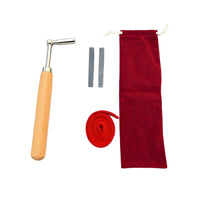 Piano Tuning Tool Kit with Wrench, Tuning Fork, Rubber Rod, 7 Pieces