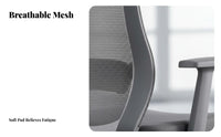 Ergonomic Mesh Swivel Chair Reclining Backrest for Study Room, Students, Gamers