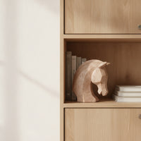 Horse Head Ornament Geometric Horse Head Sculpture Contemporary Decor for Entryway, Bedroom, Living Room