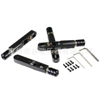Bass Guitar Bridge, Black, 4-String or 5-String, Split Design