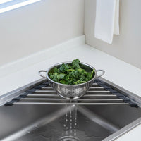 2 Pieces Triangle Sink Drying Rack Space Saving Corner Sink Holder Rustproof