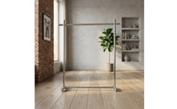 Heavy Duty Freestanding Garment Rack Sturdy Stainless Steel Garment Rack Simple Furniture Practical for Boutiques, Streamers, Bedroom, Closet