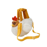 Faux Faux Hair Chicken Handbag Cute Chicken Bag Cartoon Cuddly Bag Quirky for Women