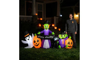 Inflatable Witch Lighted Halloween Inflatable Quick Inflation Yard Decoration for Lawn