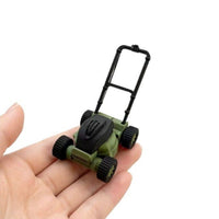 Miniature Lawn Mower Model for Dollhouse Garden