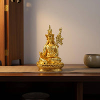 Alloy Buddha Statue Collectible Small Tibetan Buddha Statue House Decoration Intricate Designs for Home Altar, Shelf Display