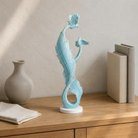 Feather Sculpture Light Luxury Bird Feather Ornament Gift Idea for Entryway