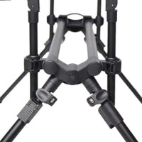 Aluminum Four-Head Fishing Rod Alarm Bracket with Ground Spike