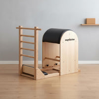 5 Pieces Pilates Bed Set Aluminum Alloy Pilates Reformer Home Use Ladder Barrel Reformer for Studio