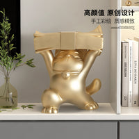 Lucky Cat Niche High-End Birthday Gift Entryway Desktop Ornament Store Front Decoration Office Decoration