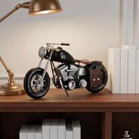 Metal Motorcycle Model European Vintage Motorcycle Model Handmade Iron Motorbike Decor