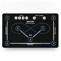 Stick-Handling Mat Long-Lasting Hockey Mat with Training Graphics Quiet