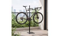 Space-Saving Vertical Bike Rack with Hooks Adjustable Vertical Bike Rack Indoor Cycle Floor Stand Stable for Commuters