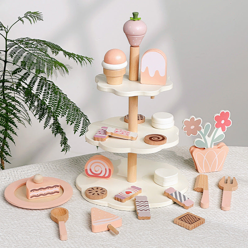 Wooden Dessert Stand
