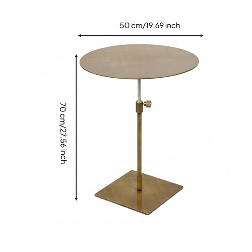 Adjustable Side Table Space Saving Sofa Side Table Compact for Small Areas