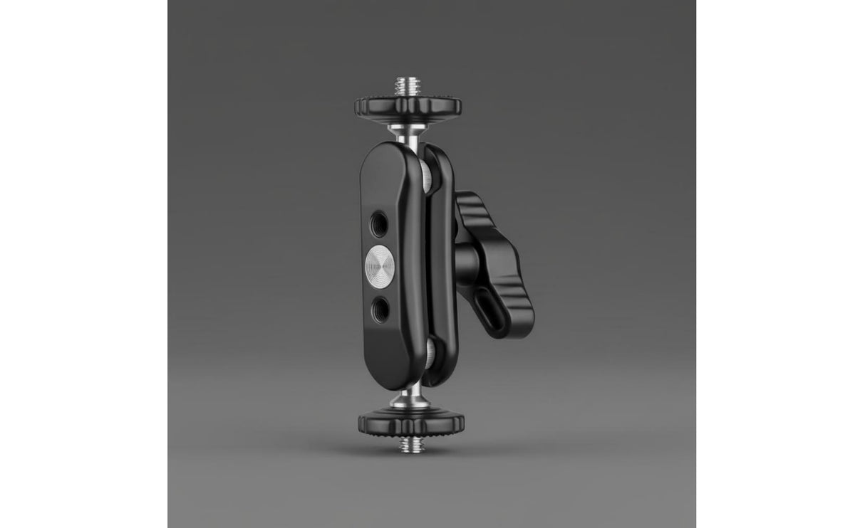 Pincer Grip Clamp Non-Slip Threads Pincer Clamp Camera Mount Double Spherical Head Flexible Extension No Drilling Required