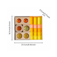 Acrylic Rainbow Blocks High Translucency Transparent Block Set Color Recognition Rainbow Acrylic Blocks for Preschoolers, Kindergarten, Classroom