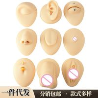Silicone Facial Features Model for Ear Cleaning and Piercing Practice