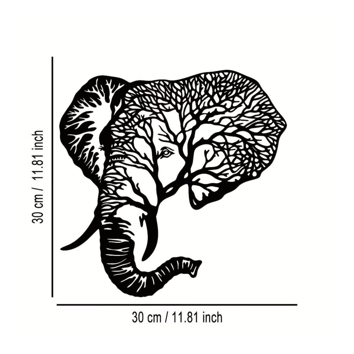 Metal Elephant Wall Art Elephant Wall Sculpture Lightweight Home Decoration for Living Room