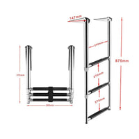 Retractable Boarding Ladder Transport Gear Mounting Brackets Stainless Steel