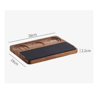 Wooden Espresso Tamping Station Universal Fit 51-58mm Espresso Tamping Station