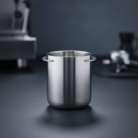 Stainless Steel Coffee Grounds Catcher Cup 58mm Coffee Grinder Grounds Cup Espresso Vessel Food-Grade for Home Baristas, Pour-over Stations