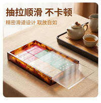 定制亚克力牌九收纳盒 多米诺骨牌收纳陈列盒 商用牌九防尘展示盒