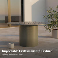 Lounge Sectional and Table Set Waterproof L-Shaped Sectional Couch Sun-Resistant Outdoor Furniture for Villa Owners, Families, Balcony, Terrace, Porch