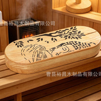 现货跨境木质瑜伽冥想脚踏板针灸脚按摩脚部按摩板禅意放松板木制