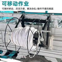 Hand-Crank Multi-Function Reel for Cables, Ropes, and Hoses