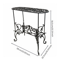 Plant Stand Ornate Flower Stand Small for Entryway