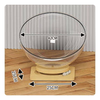 Transparent Acrylic Feline Bed Easy to Clean Raised Capsule Feline Bed Elevated