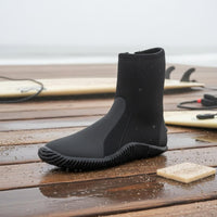 5 Mm Neoprene Dive Boots Vulcanized Sole Surfing Wading Shoes Anti-Scratch Diving Booties for Response Workers, Surfers, Beach