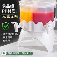 Detachable 4-Compartment Rotating Cold Water Pitcher with Spigot, 4L, PP Material