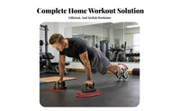 2 Pieces 360 Rotation Press-up Stands Ergonomic Grip Rotating Press-up Handles Strength Training Equipment for Fitness Fans