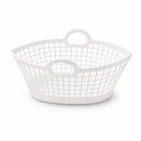 Household Storage Lattice Laundry Basket Shallow Molded Rim