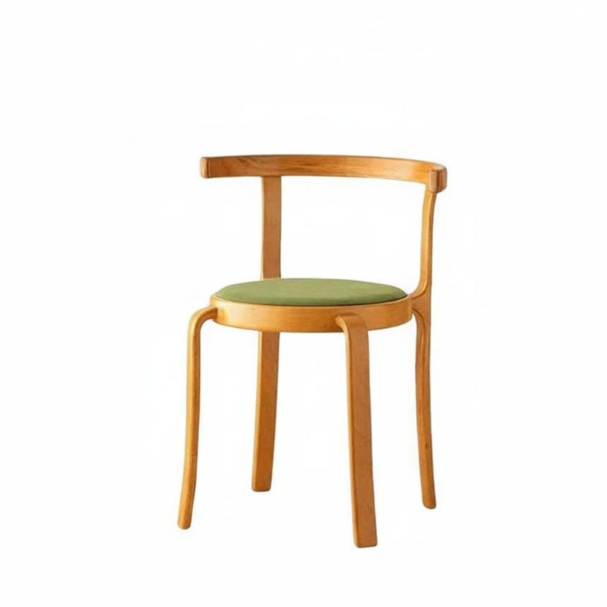 Woven Backrest Chair Nordic Design Indoor Furniture Stackable Space-Saving for Homeowners, Renters
