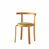 Woven Backrest Chair Nordic Design Indoor Furniture Stackable Space-Saving for Homeowners, Renters