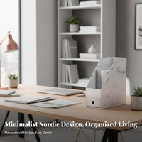 Single-Compartment document Sorter Multi-Section Document Organizer for Study Room
