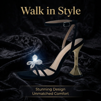 Women's High Heels, Elegant Rhinestone Bow Sandals, Fashion Shoes with Ankle Strap, Korean Mid Heels, Designer Heels for Women