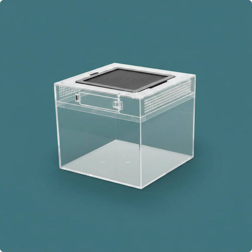 Crystal Herpetofauna Enclosure 360 Degree View Gecko Habitat Box